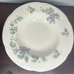 Pfaltzgraff Cream Dinner Plate with Floral Design